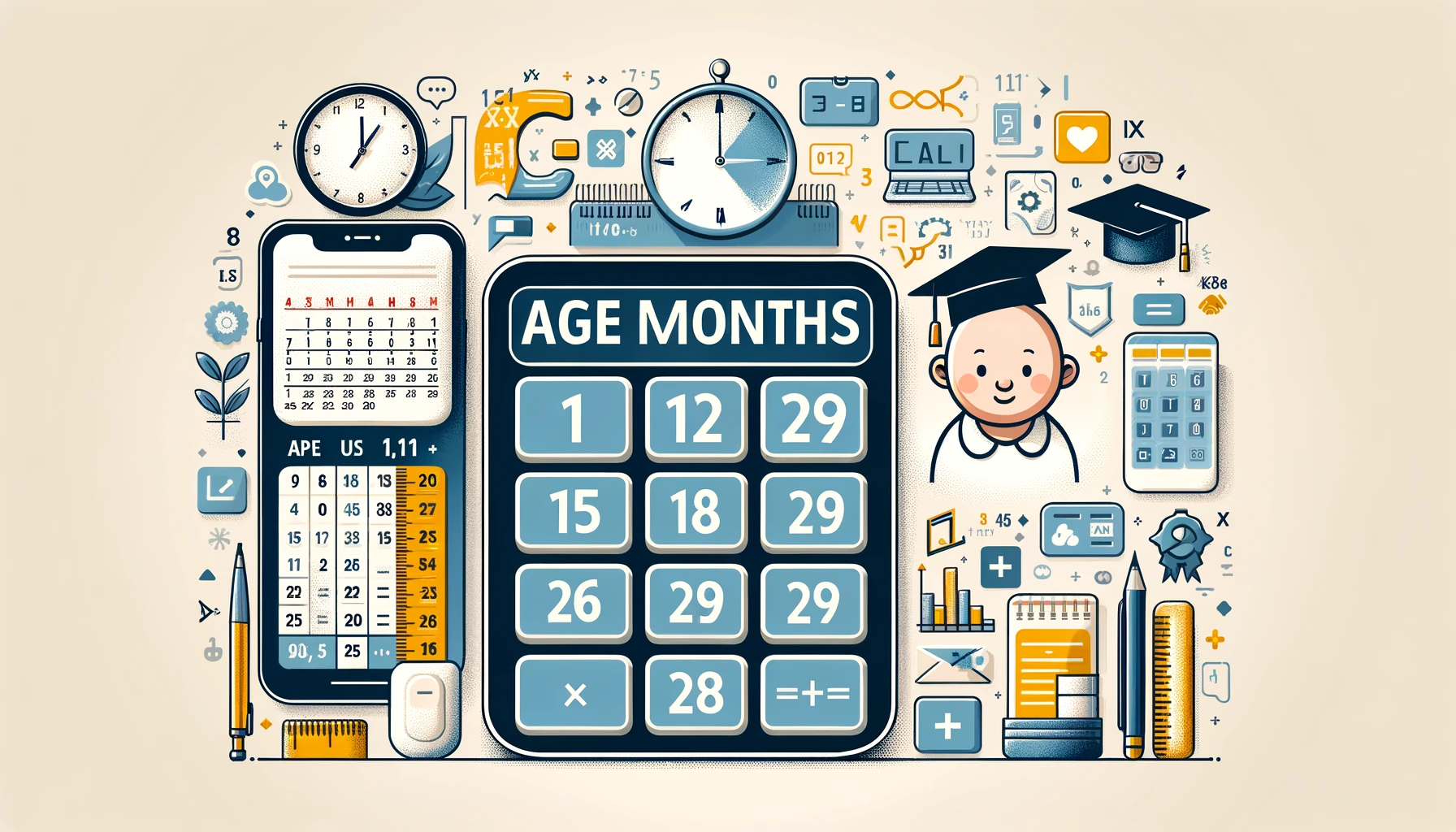 Calculate age in months